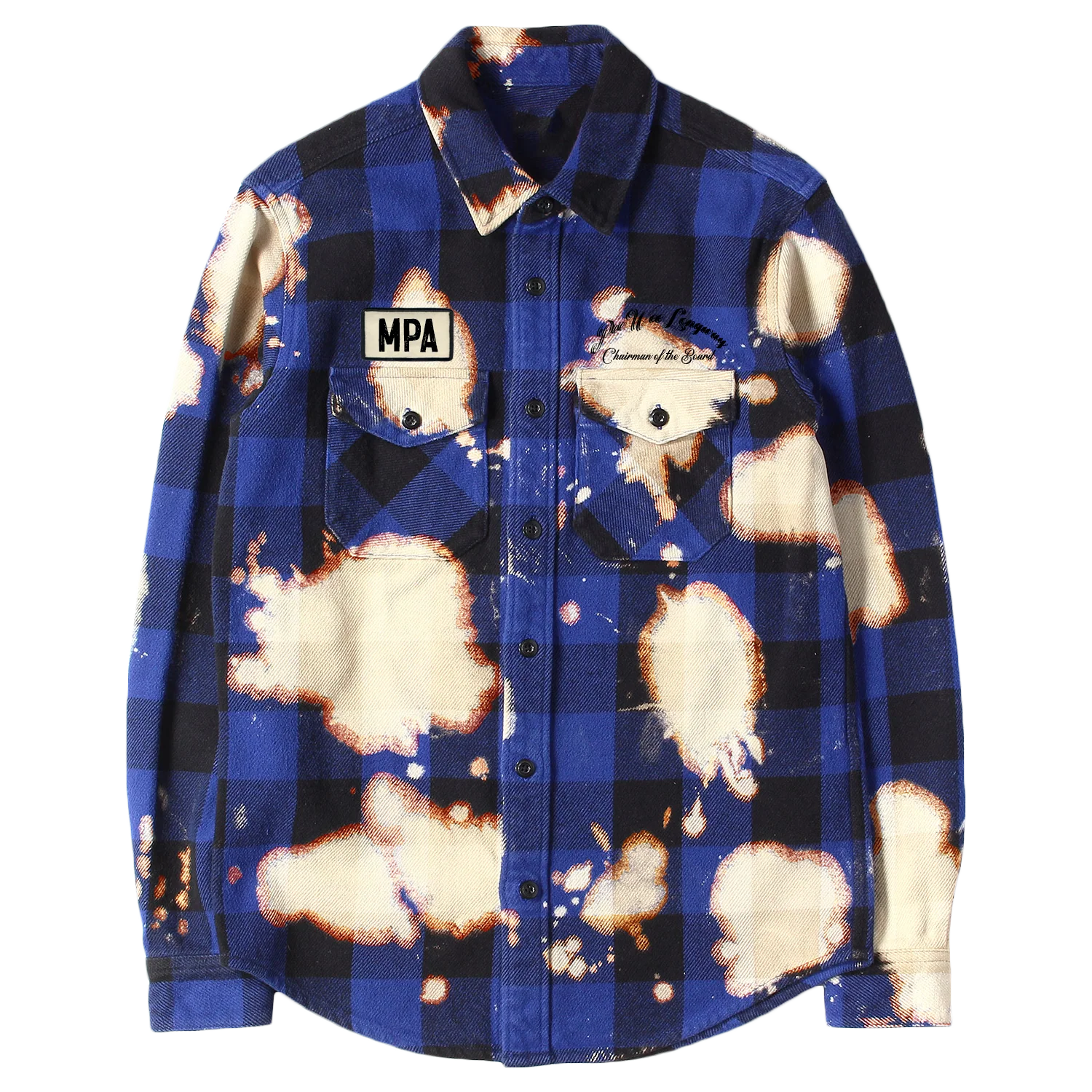 Longway Sinatra Blue Splattered Flannel