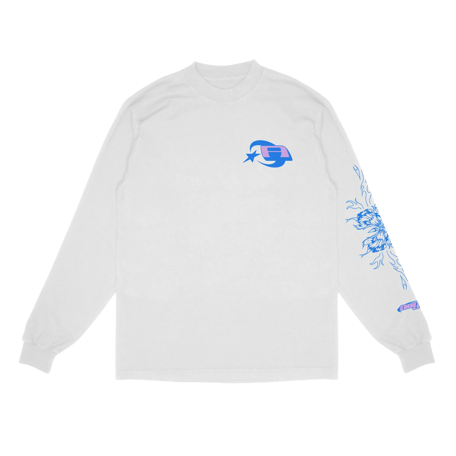 Butterfly LS T-Shirt (White)
