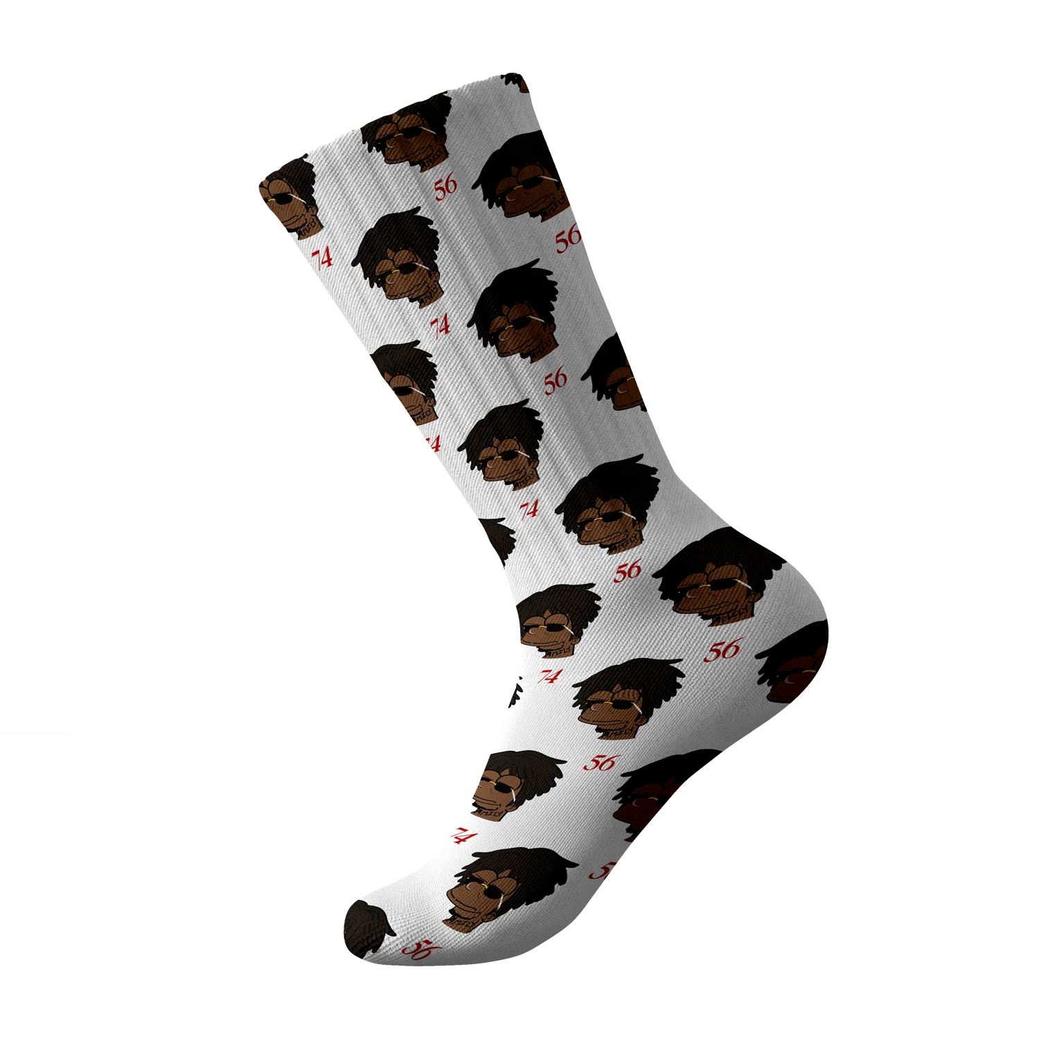 Cash Kidd - White 5674 Simpsons Socks
