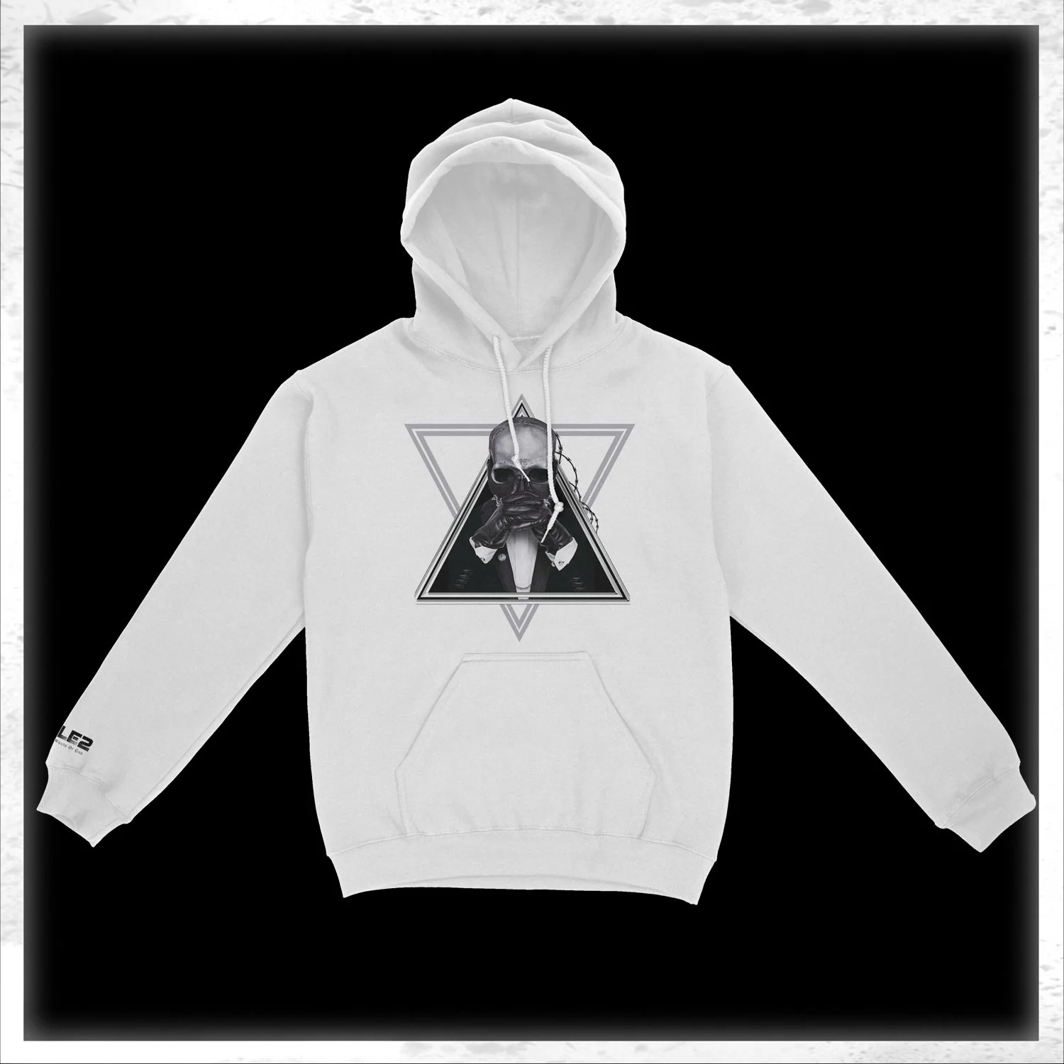 ELE2 Skull - White Hoodie - Image 2