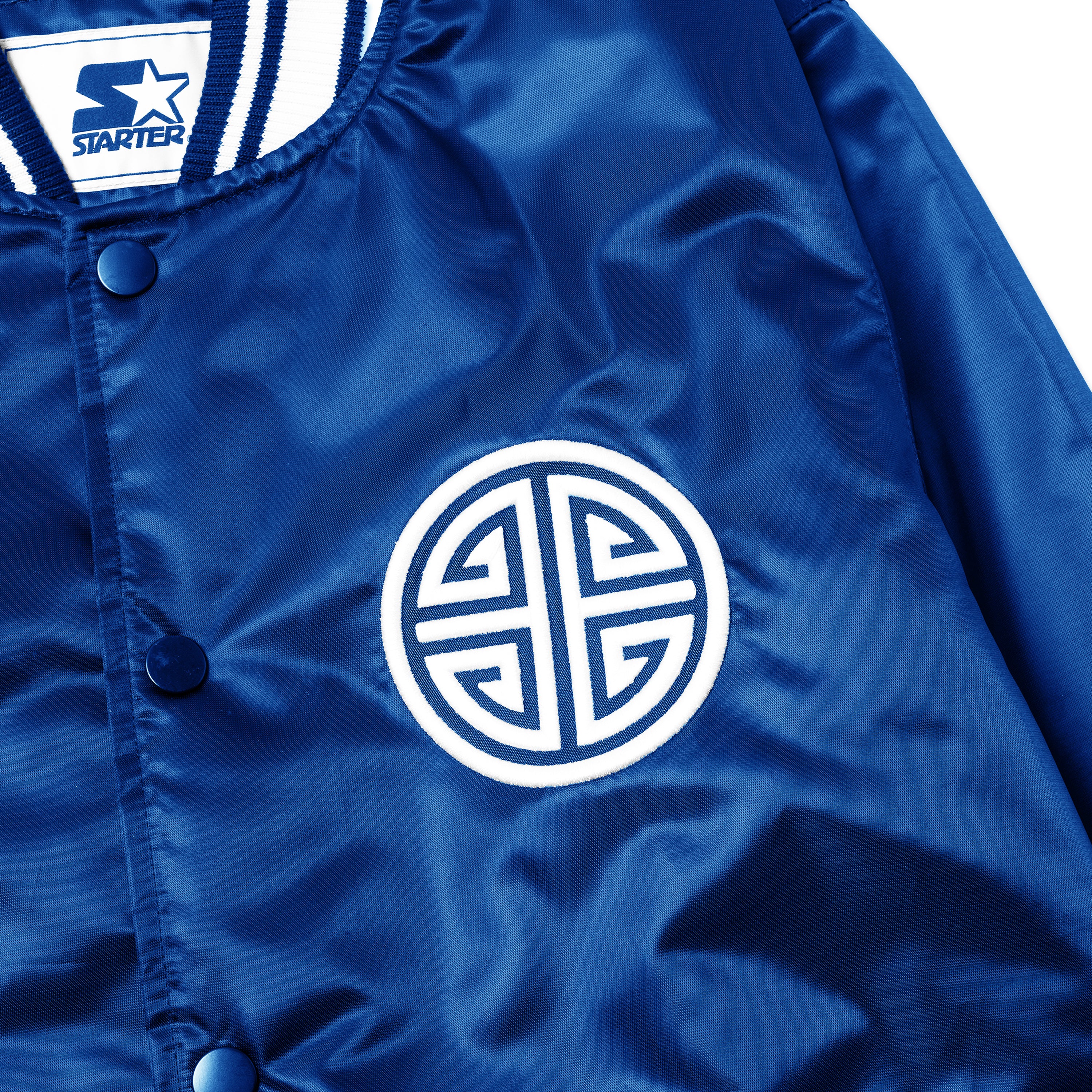 EMPIRE All-Star Satin Starter Jacket (Blue) - Image 3