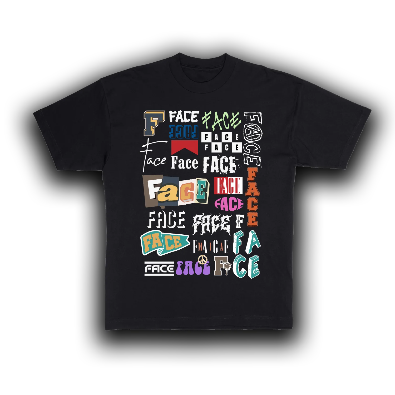 FACE Collage T-Shirt (Black)