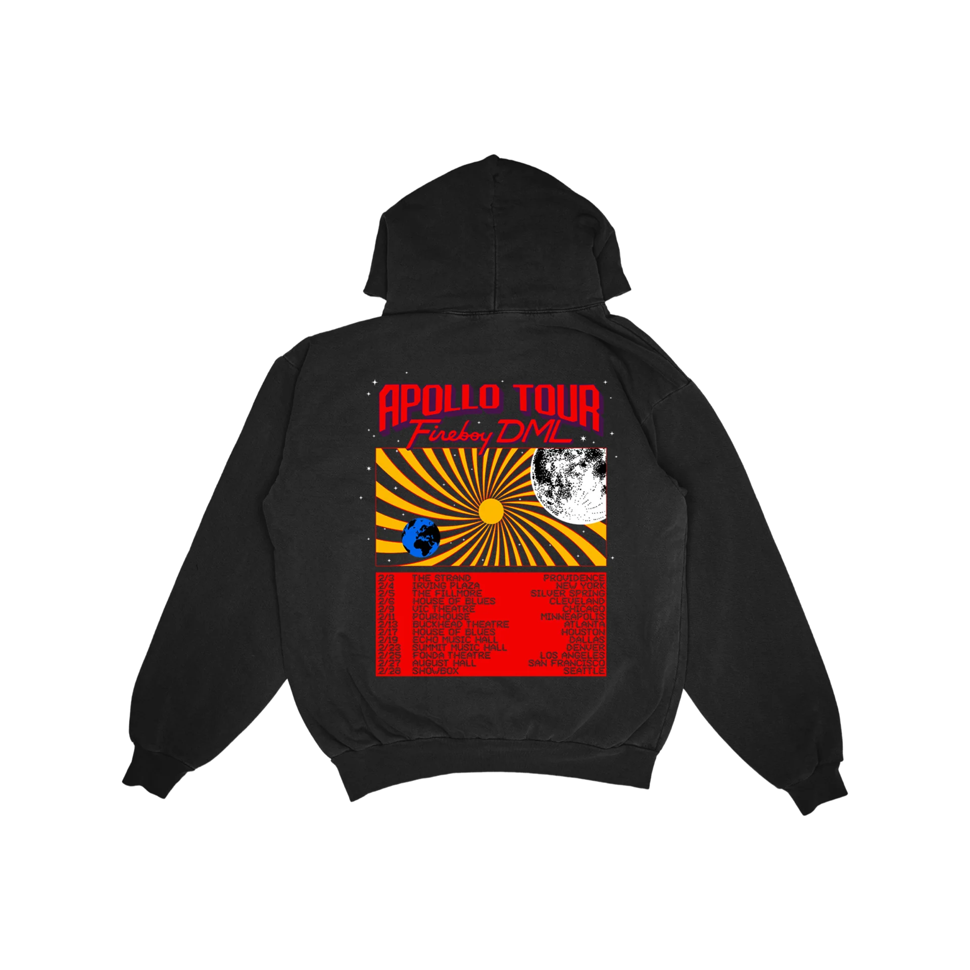 Fireboy DML - Apollo Tour Hoodie - Image 2