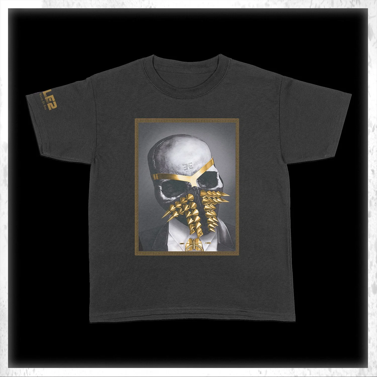 Framed Skull - Black T-Shirt - Image 2