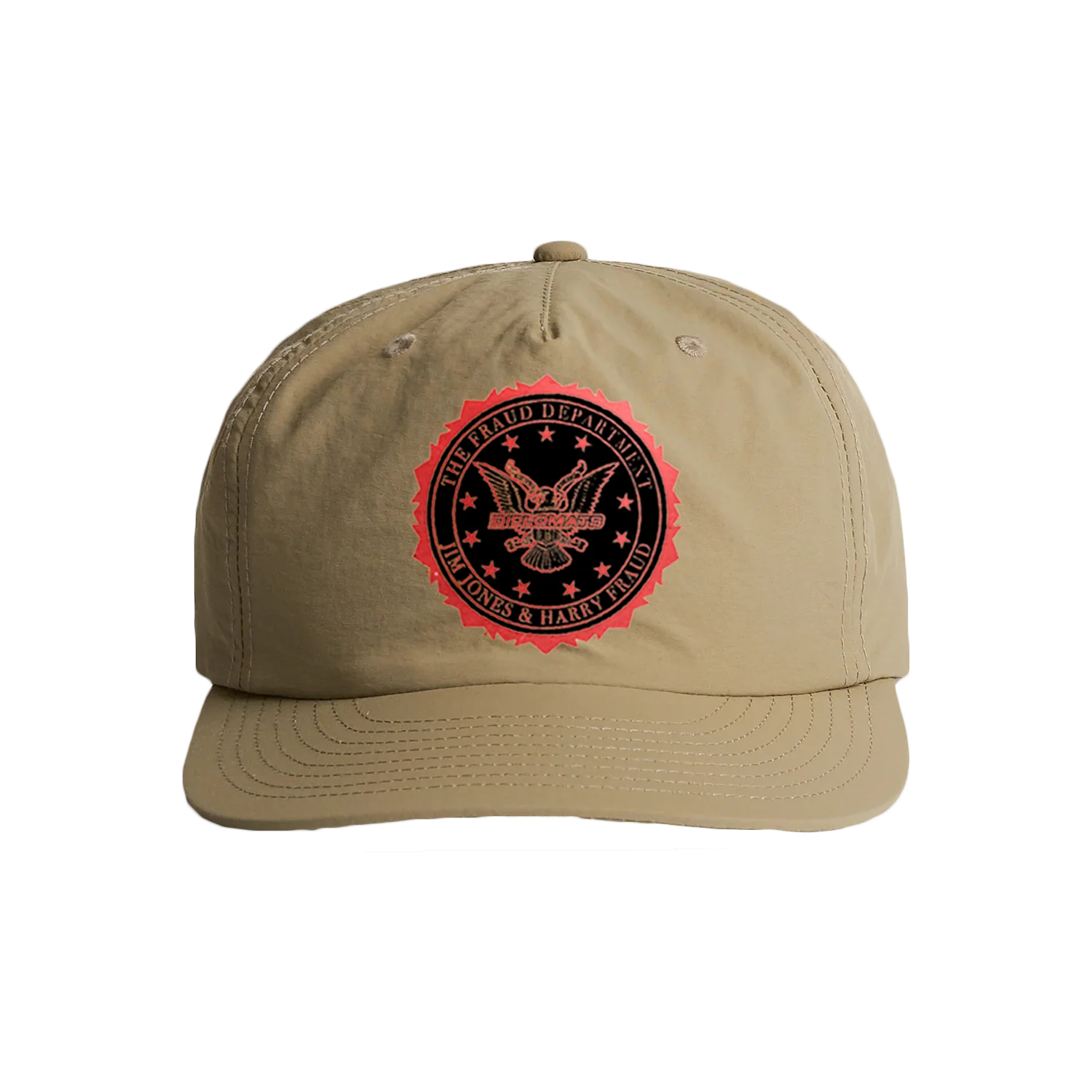 Fraud Department Nylon Surf Hat - Khaki