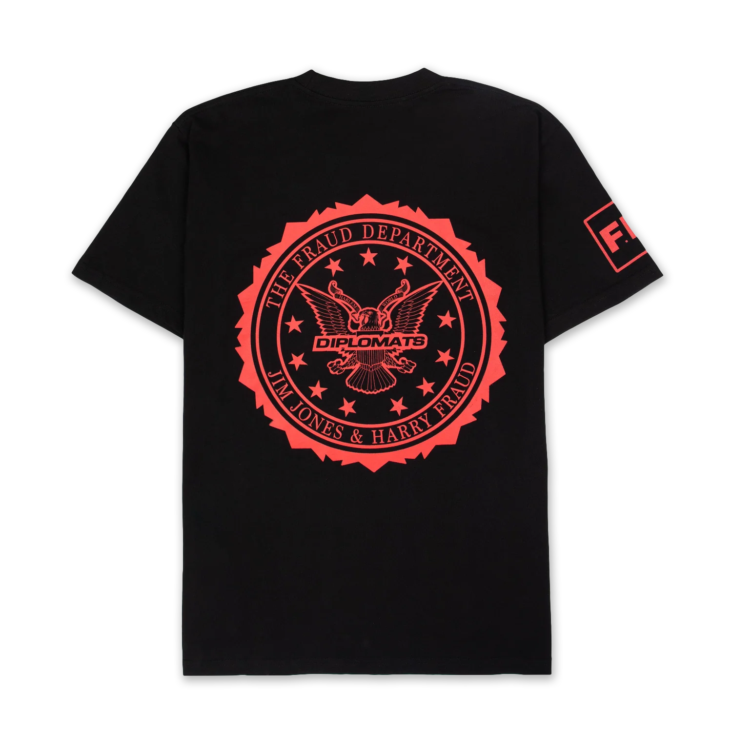 Fraud Department Seal Tee - Black - Image 2