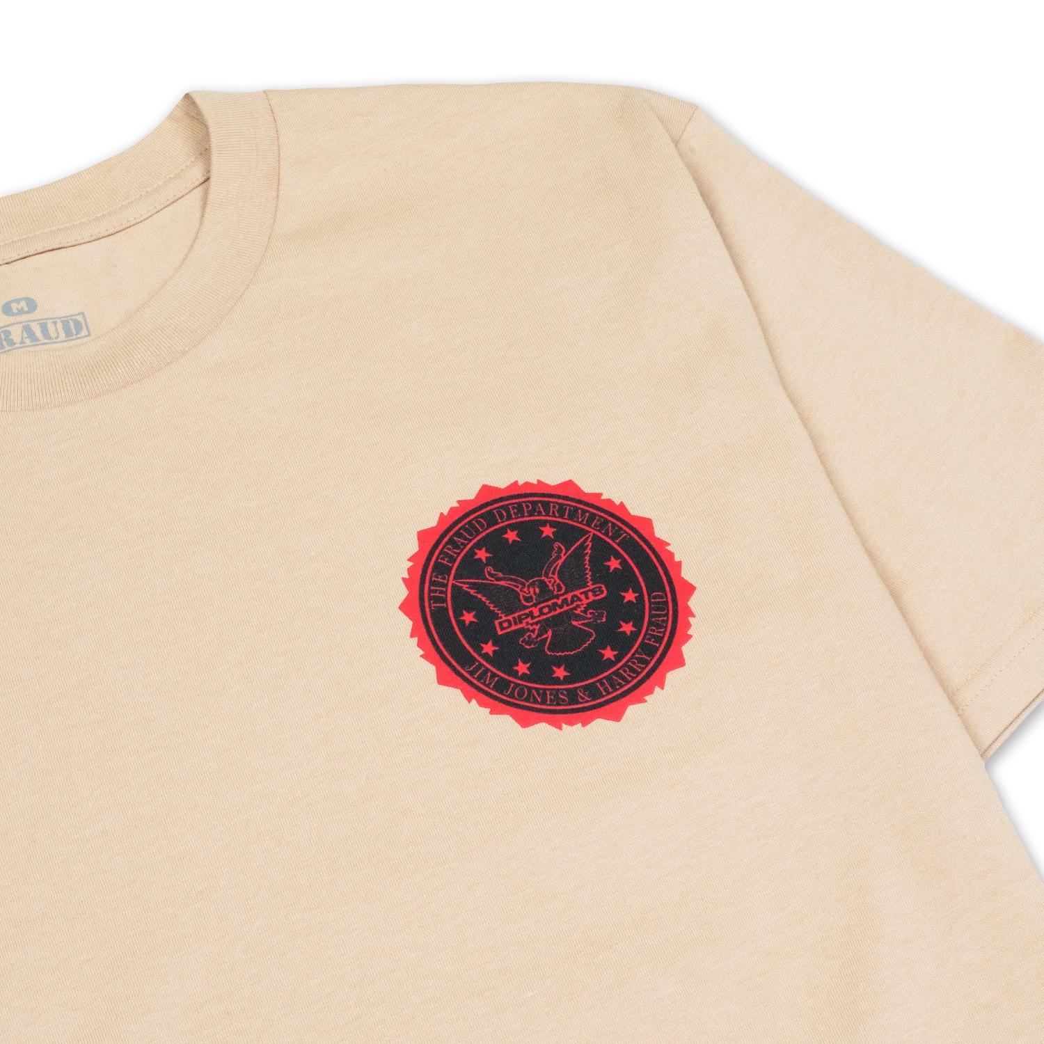 Fraud Department Seal Tee - Khaki - Image 3