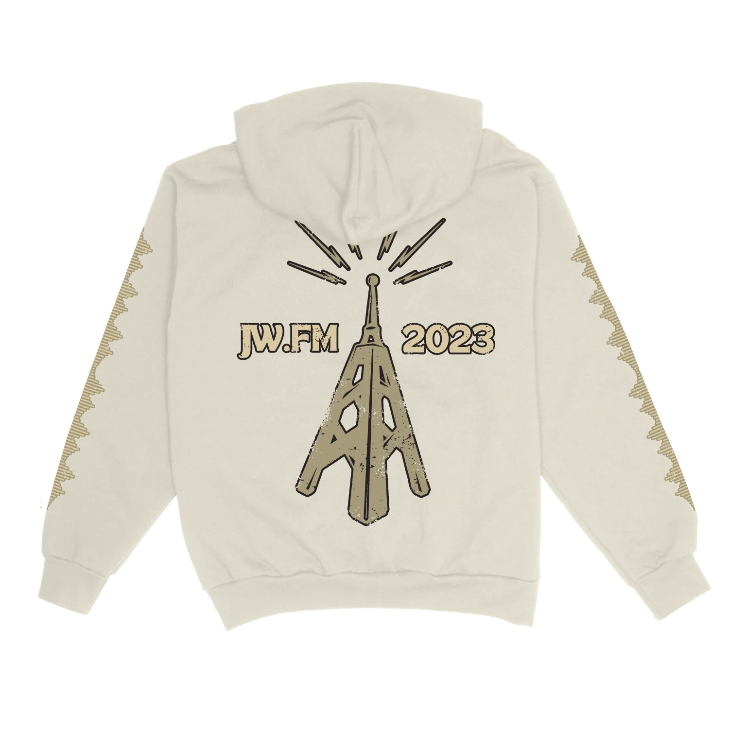JW.FM Cream Hoodie - Image 2