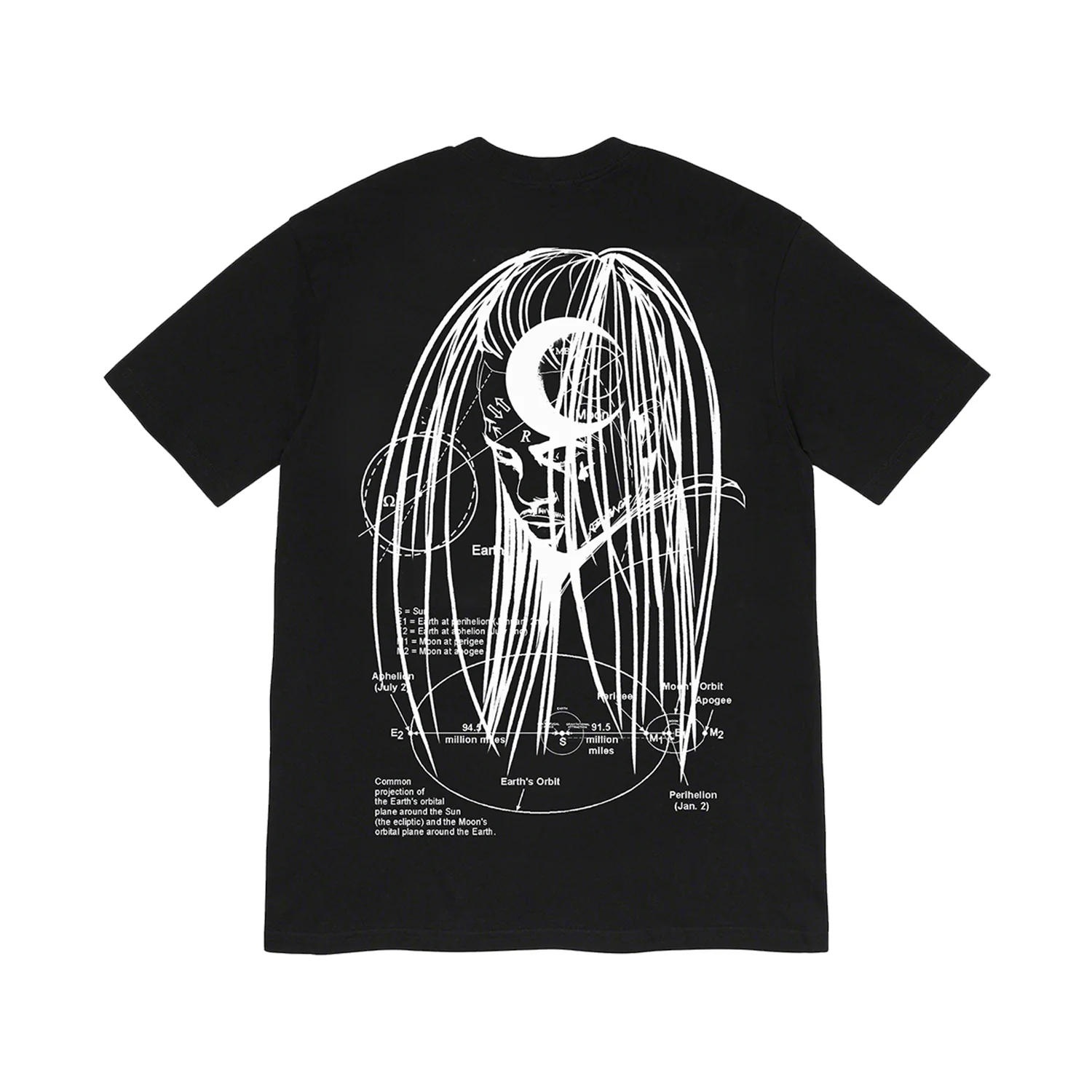 Kid Trunks- Moon - Black Tee - Image 2