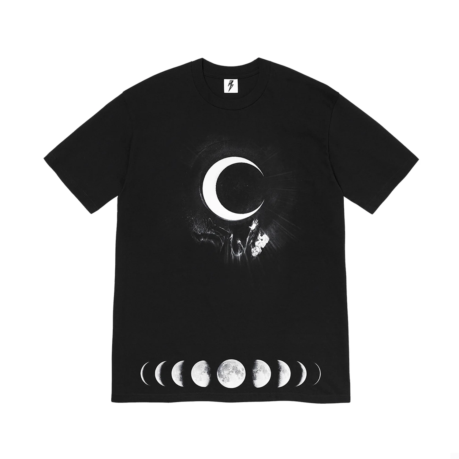Kid Trunks- Moon - Black Tee - Image 3