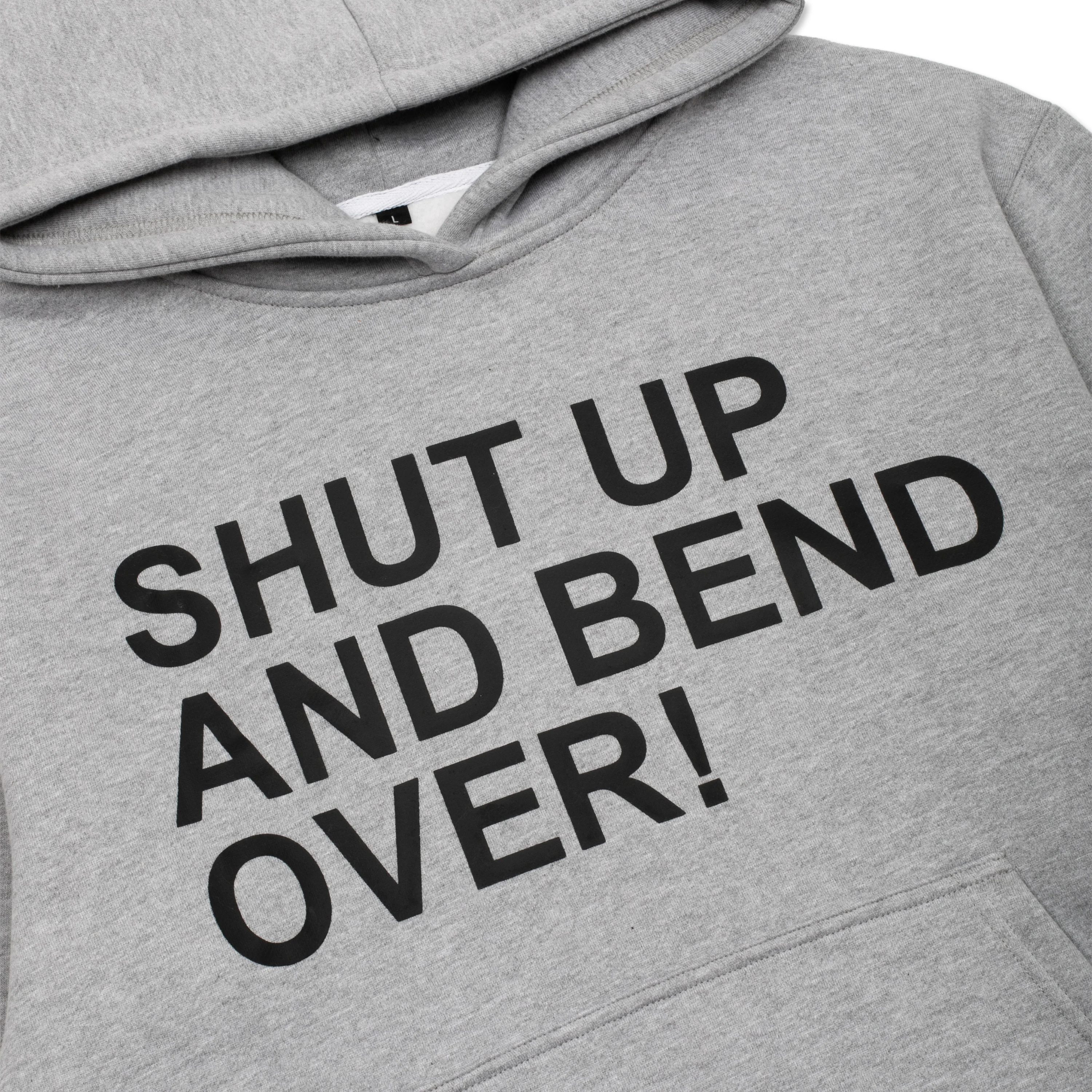 KiDi - "Shut Up And Bend Over" Hoodie (Grey) - Image 3