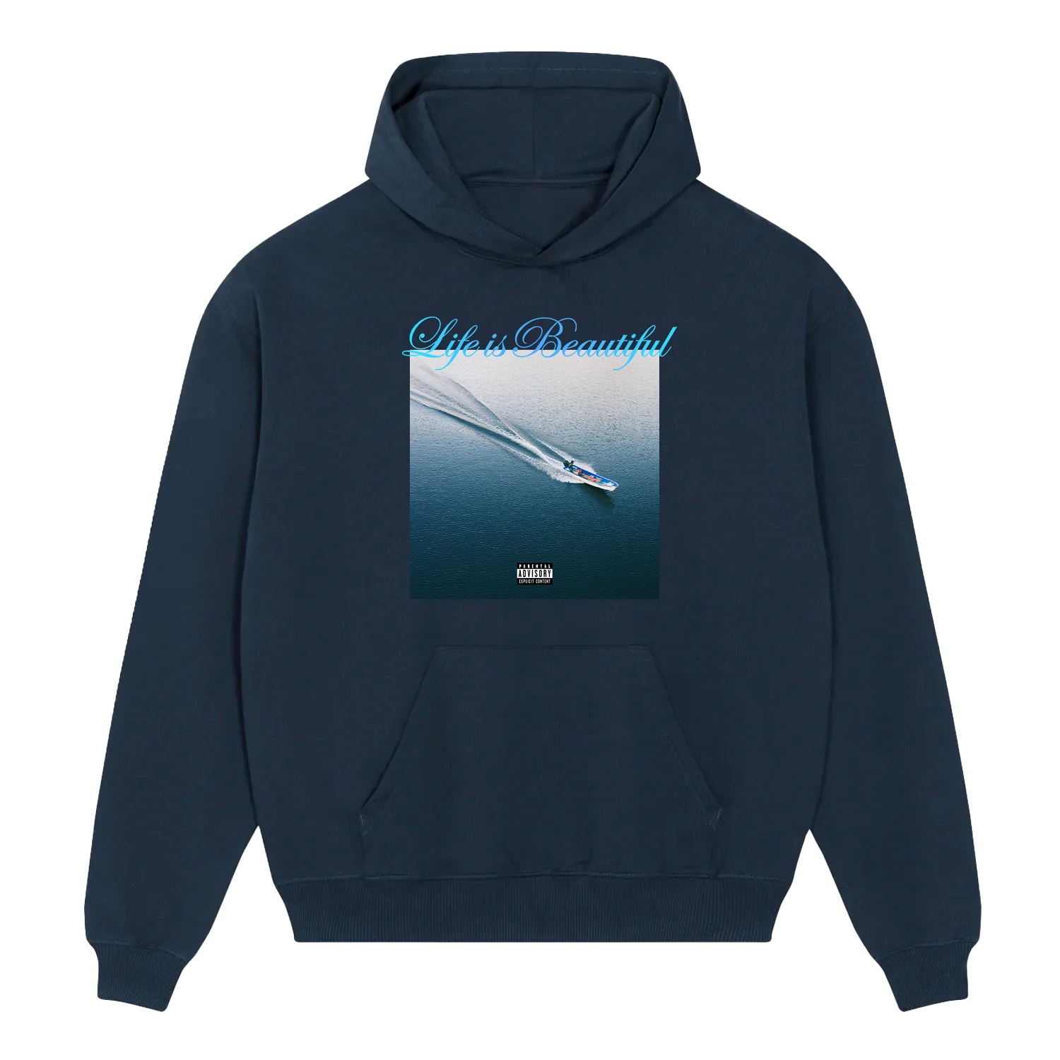 Life is Beautiful Album Hoodie (Navy)