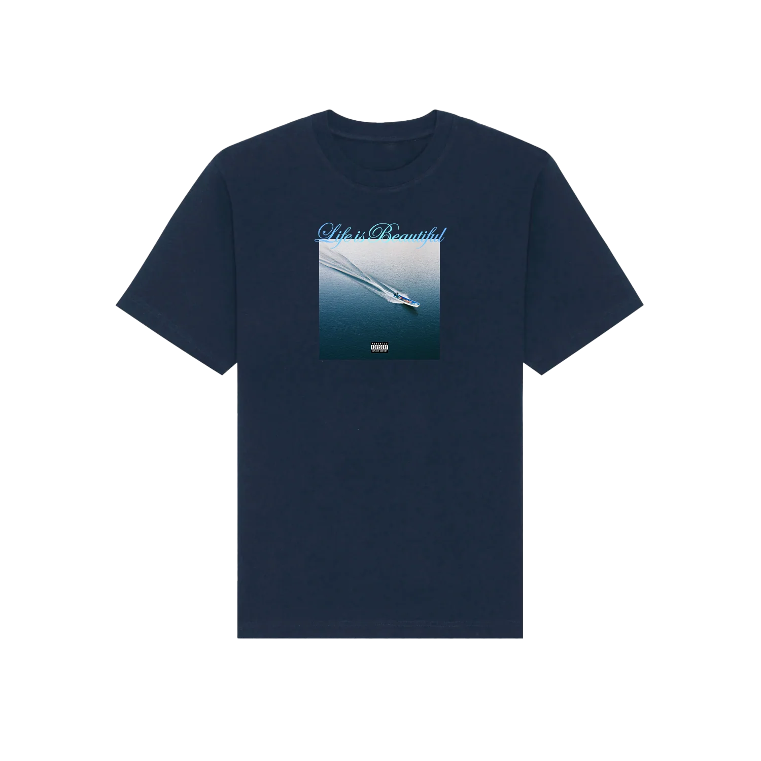 Life is Beautiful Album T-Shirt (Navy)