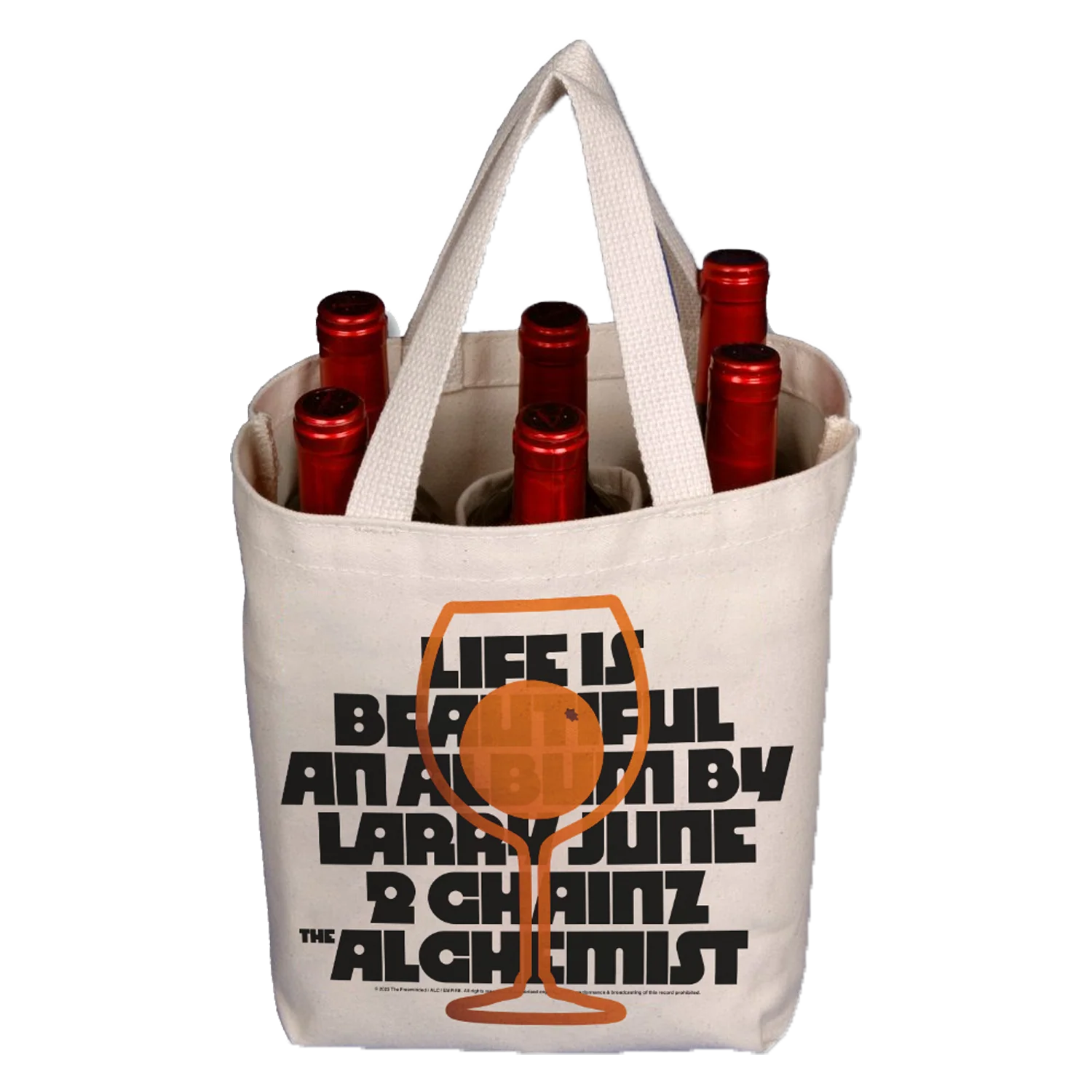 Life is Beautiful Wine Tote Bag