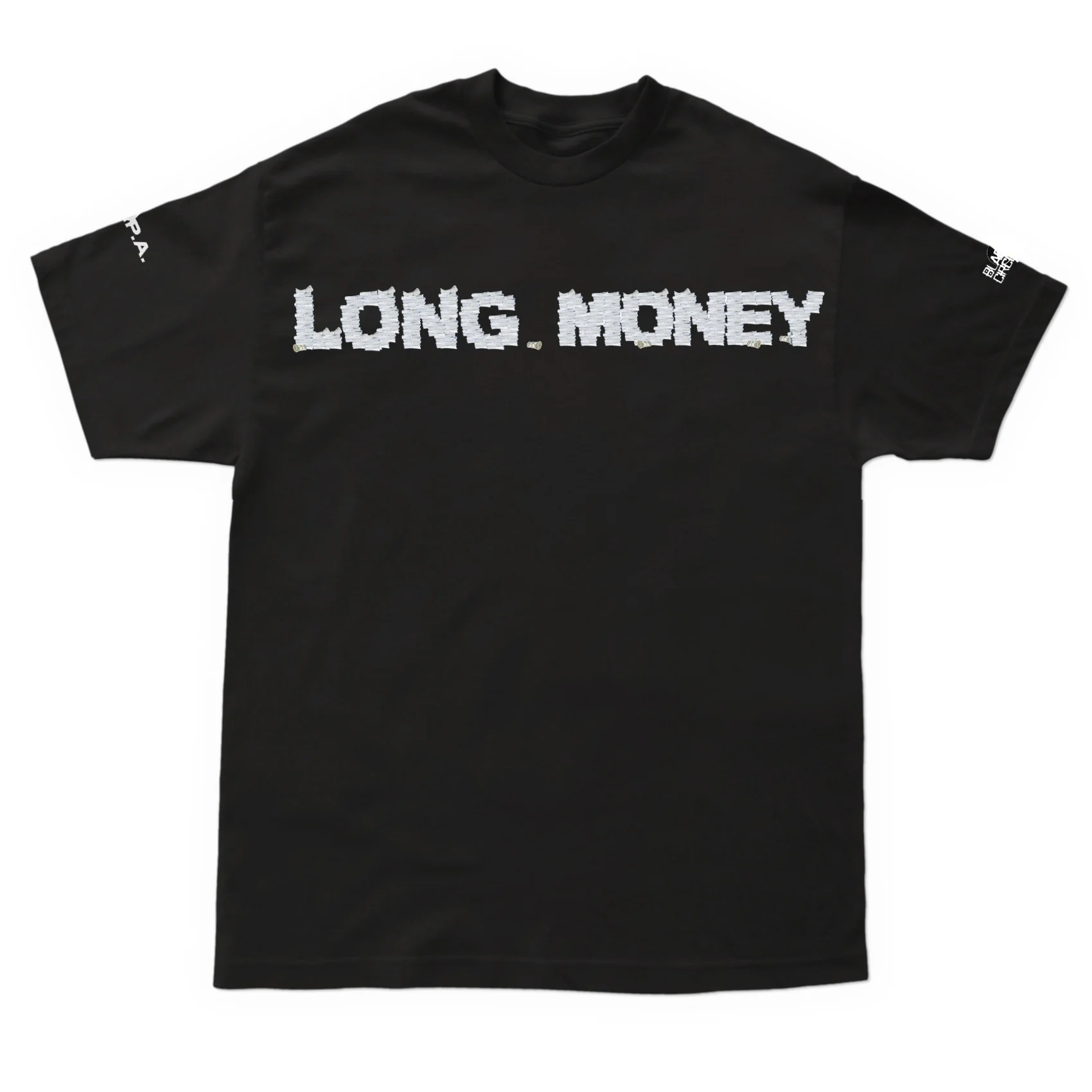 Long Money- Black Logo T Shirt