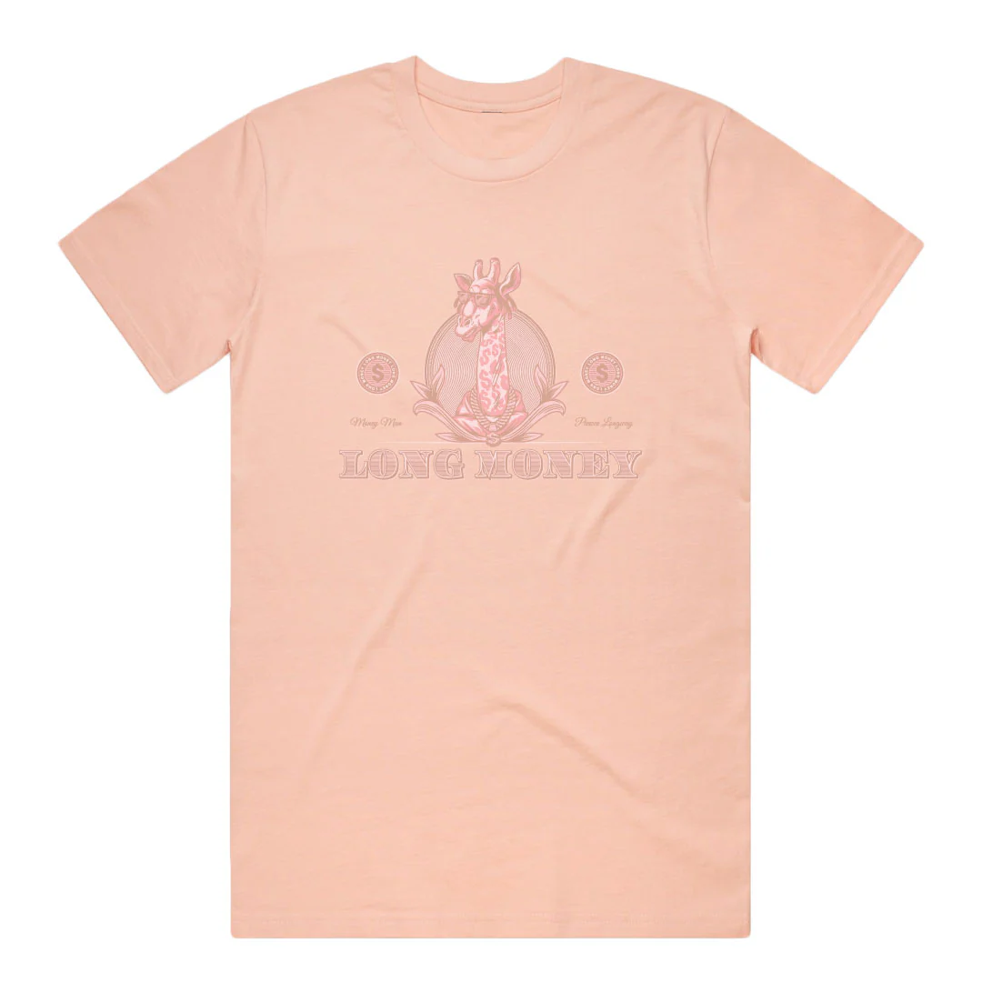 Long Money- Dusted Pink Tee
