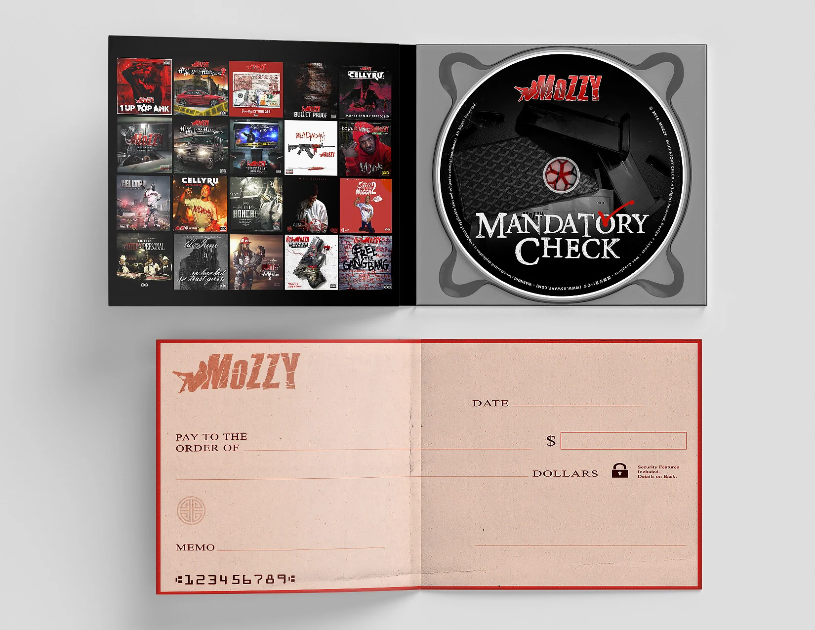Mozzy - Mandatory Check Autographed CD - Image 3