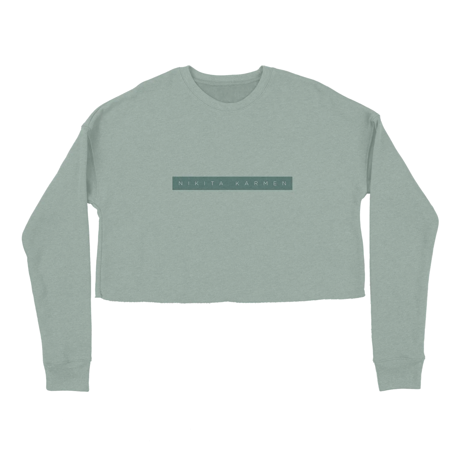 Nikita Karmen - Own Roses Sage Crop Sweater - Image 2