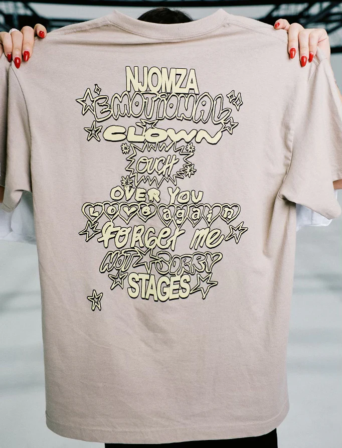 NJOMZA - Stages Tracklist Tee - Image 2