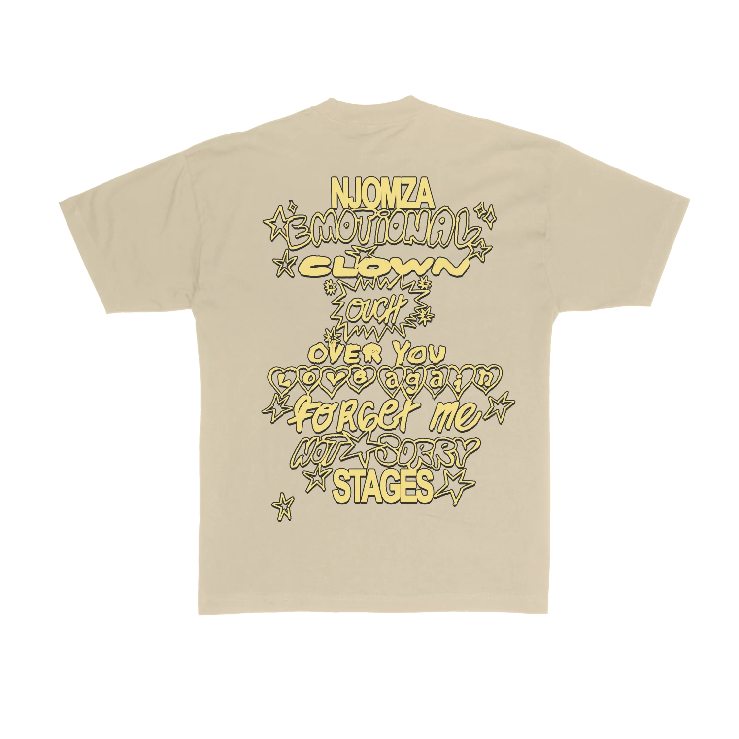NJOMZA - Stages Tracklist Tee - Image 5