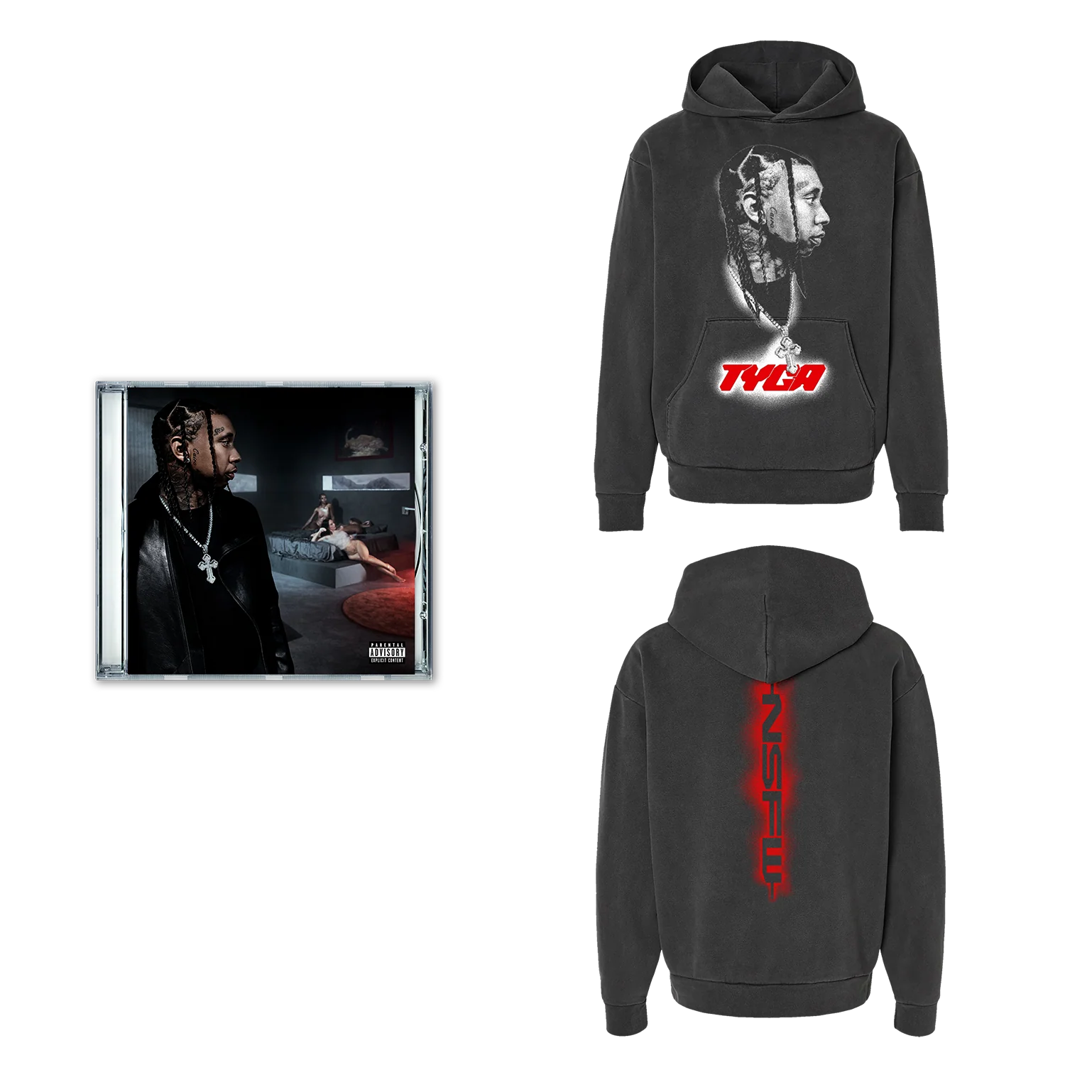 NSFW Album Portrait Hoodie CD Fan Pack