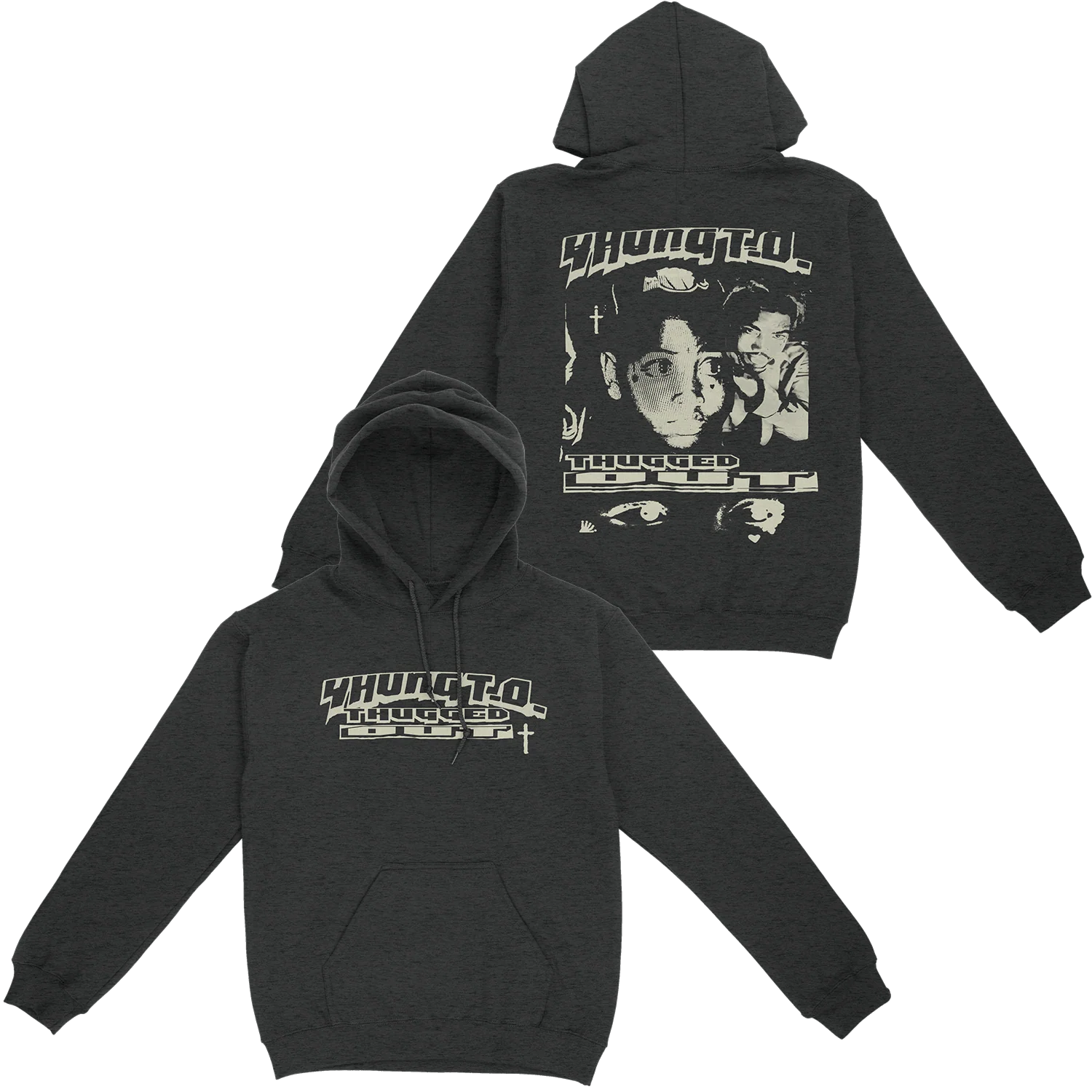 Yhung T.O. - Thugged Out Charcoal Hoodie