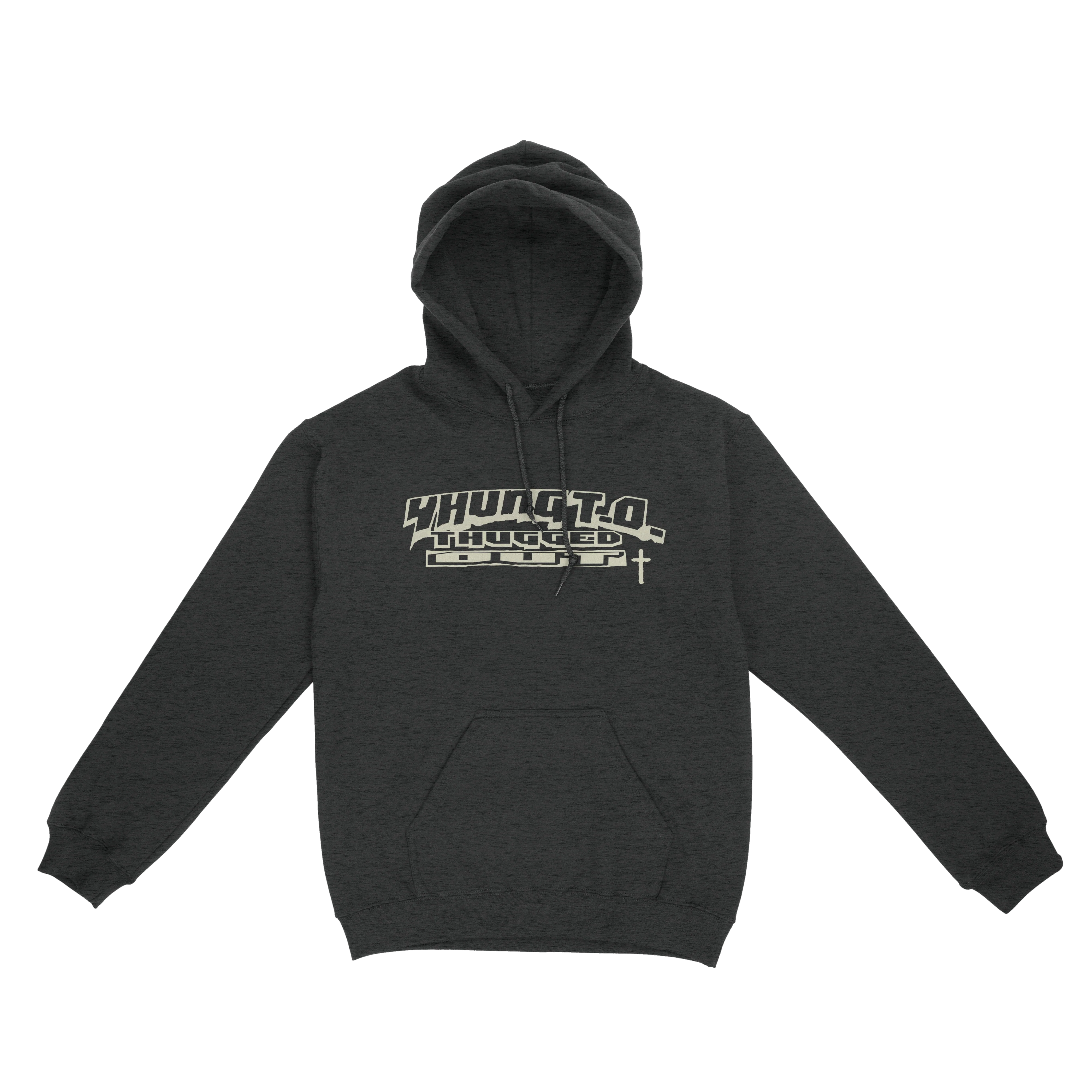 Yhung T.O. - Thugged Out Charcoal Hoodie + Download - Image 2